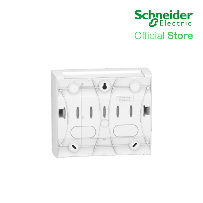 Schneider Enclosure Resi9 MP Surface Mounting 1 Row of 12 Modules IP40 White Door 1 Earth + 1 Neutral Terminal Blocks (MIP12112)