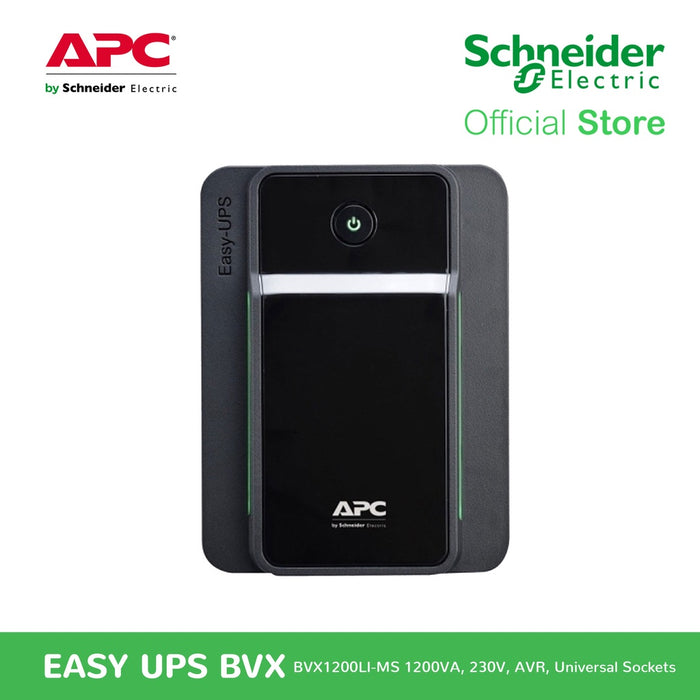 APC Easy UPS BVX1200LI-MS  650 Watts / 1.2kVA 230V AVR Universal Sockets