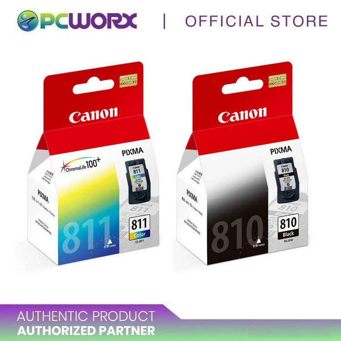 Canon PG-810 Black and Canon CL-811 Colored Ink Cartridge