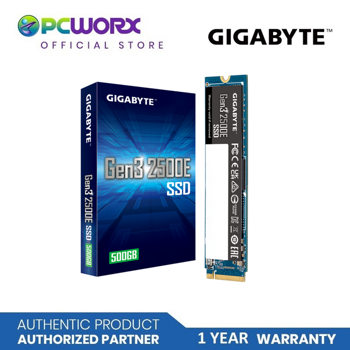 Gigabyte GP-G325E500G GEN3 2500E 500GB PCIEe 3.0X4 NVMe M.2 2280 SSD | Internal Solid Sate Drives | Gigabyte 500GB SSD | Solid State Drive