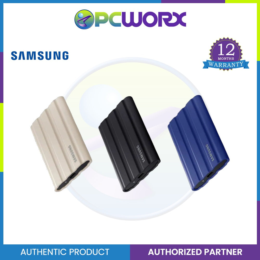 Samsung T7 Shield Portable Solid State Drive USB 3.2 1TB 2TB, IP65 Water Resistant, External SSD