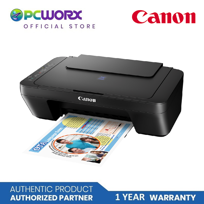 ⏰SALE!!! Canon Pixma E470 Multifunction Printer | Canon 3 in 1 Wireless Printer | Canon Printer | REFURBISH: installed 2 ink cartridges, no plastic cover on powercord, slight teared plastic, damage box SN: 911365C01292BA21AGHH54229