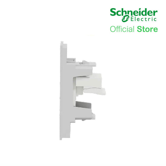 Schneider Telephone Socket AvatarOn With Shutter Grey M3T1RJ4M-GY