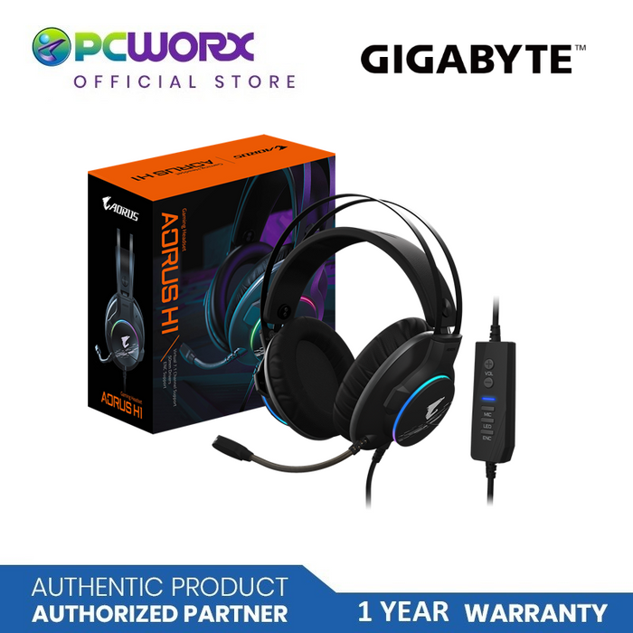 Gigabyte GP-AORUS-H1 Virtual 7.1 Gaming Headset | Desktop Headset | Headset