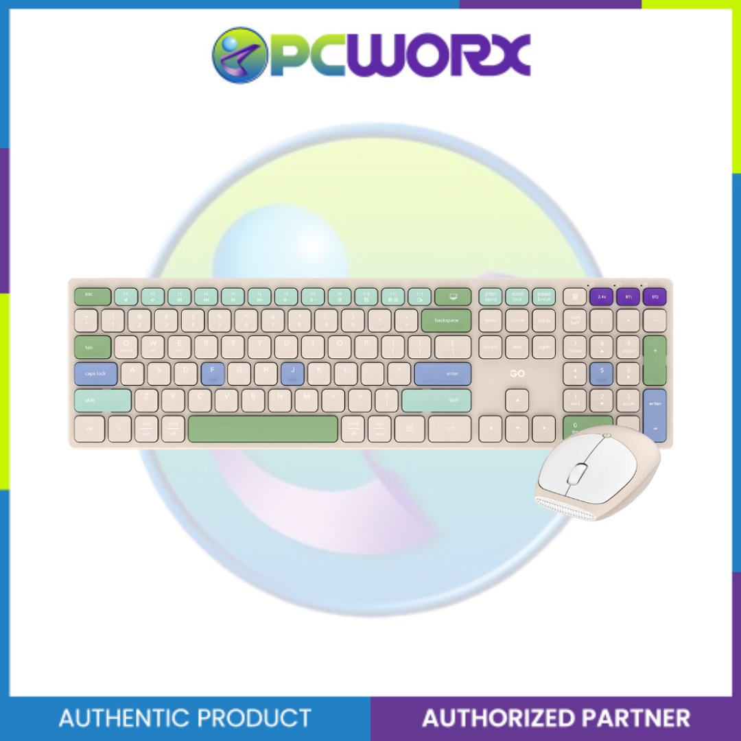 Fantech WK895 GO Pop Office Wireless Keyboard Mouse Combo Blue, Black, Beige, Grey