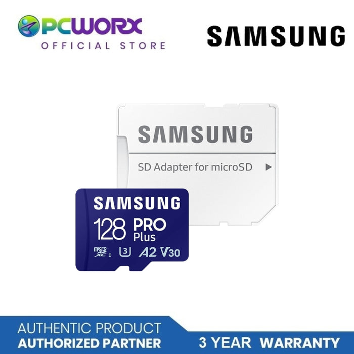 Samsung MB-MD128SA/APC 128GB | MB-MD512SA/APC 512GB MICRO SD PRO PLUS W ADAPTER SAMSUNG MICRO SD MEMORY CARD | Samsung 128GB MICROSD Memory Card