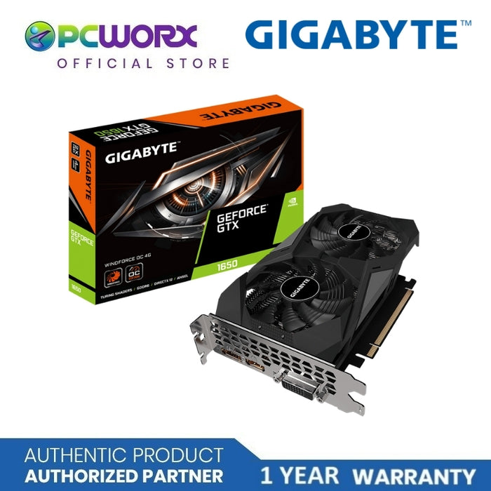 Gigabyte GV-N1656WF2OC-4GD GeForce® GTX 1650 D6 WINDFORCE OC 4G GDDR6 128bit Graphics Card