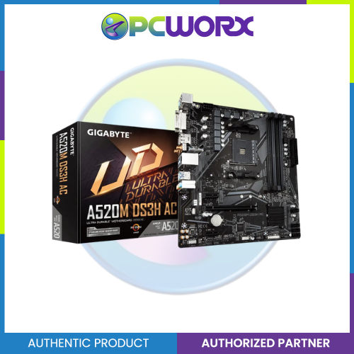 Gigabyte AMD GA-A520M-DS3H-AC AM4 DDR4 AVL mATX
