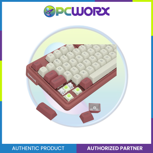 Redragon K673WR-RGB-MAX Ucal Max Mechanical Keyboard with Knob White/Red