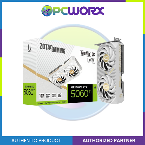 Zotac ZT-B50620Q-10M RTX5060TI Twin Edge OC 16GB GDDR7 White GPU