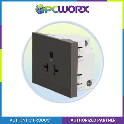 Schneider Socket Outlet Avataron A American 20A 250V 3 Pin 2S Sized Black M3T426MPH-BK