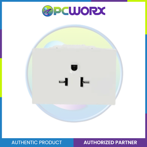 Schneider Socket Outlet AvatarOn A American 20A 250V 3 Pin 2S sized White M3T426MPH-WE