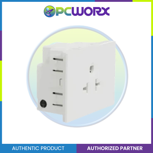 Schneider Socket Outlet AvatarOn A American 20A 250V 3 Pin 2S sized White M3T426MPH-WE