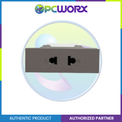 Schneider Socket Outlet Avataron A Universal 16A 250V 2 Pin S Sized Black M3T426US-BK