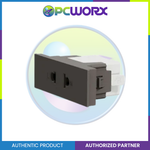 Schneider Socket Outlet Avataron A Universal 16A 250V 2 Pin S Sized Black M3T426US-BK