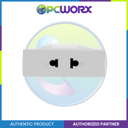 Schneider Socket Outlet AvatarOn A Universal 16A 250V 2 Pin S Sized White M3T426US-WE