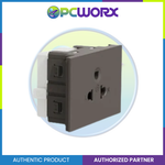 Schneider Socket Outlet AvatarOn A Universal 16A 250V 3 Pin 2S Sized Black M3T426UST-BK