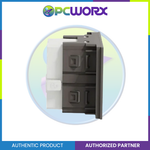 Schneider Socket Outlet AvatarOn A Universal 16A 250V 3 Pin 2S Sized Black M3T426UST-BK