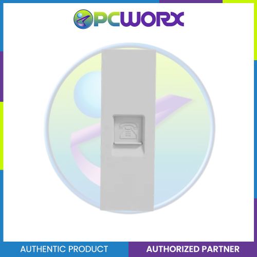 Schneider Telephone Socket AvatarOn With Shutter Grey M3T1RJ4M-GY