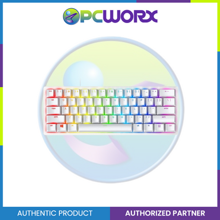 Razer RZ03-03390300-R3M1 Huntsman Mini Mercury Gaming Keyboard ClickyPurple FRML