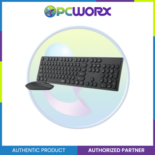 Rapoo X260S Wireless Optical Mouse & Keyboard US Black
