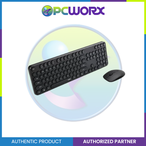 Rapoo X260S Wireless Optical Mouse & Keyboard US Black