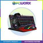 Redragon S113P-KN Keyboard/Mouse/Mousepad/Headset 4-In-1 Set Gaming Essentials B