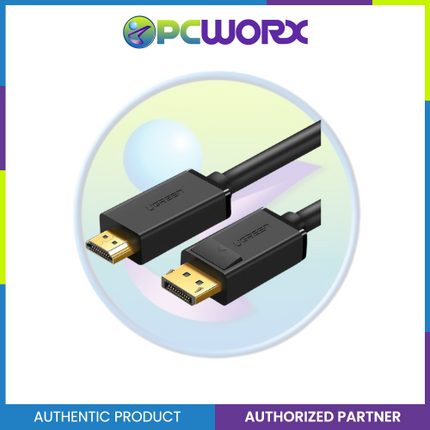 Ugreen DP101/10204 Display Port Male - HDMI Male Cable 5Meters Black