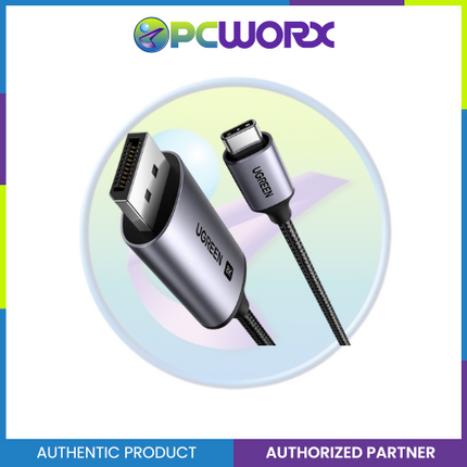 Ugreen CM556/25157 USB-C to DisplayPort  8K Cable 1Meter Gray Black