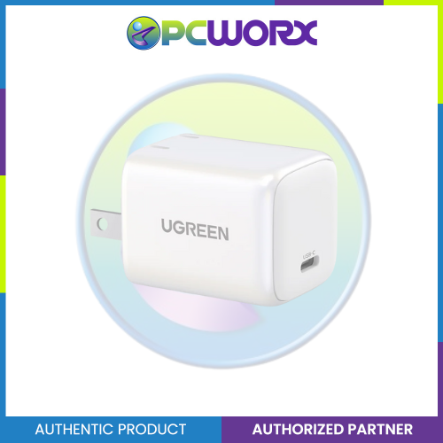 Ugreen CD319/15329 Nexode Mini 30w USB-C PD GAN Tech Fast Charger White