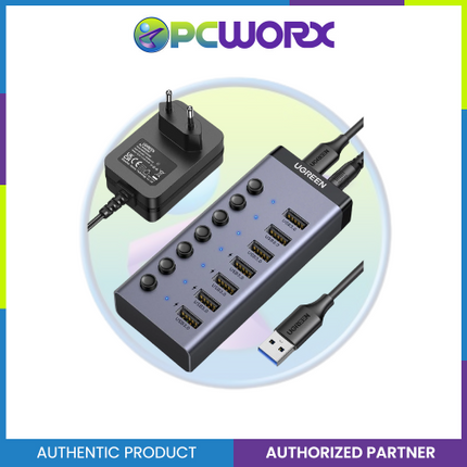 Ugreen CM481/90305 USB 3.0 7-Port Hub Gray