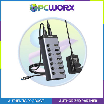 Ugreen CM481/90305 USB 3.0 7-Port Hub Gray