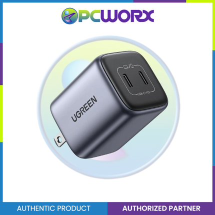 Ugreen CD294/90572 Nexode 45W Dual USB-C Fast Charger Space Grey