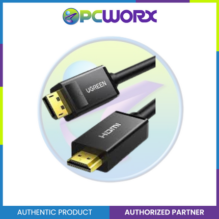 Ugreen DP101/10203 Display Port Male - HDMI Male 3Meters Black