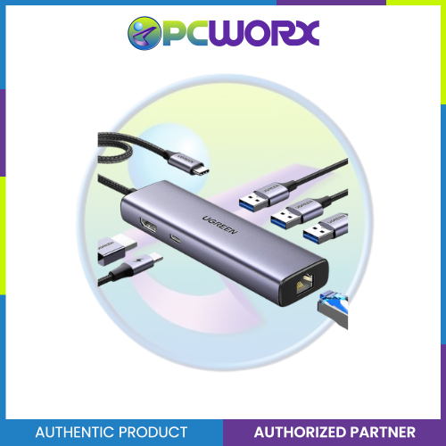 Ugreen CM512/60515 7in1 USB-C to 2xUSB 3.0 Converter Multifunction Adapter