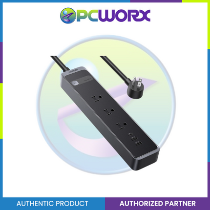 Ugreen S731/25353 Surge Protector Power Strip (3 AC Outlets + 30W 2A1C) Black