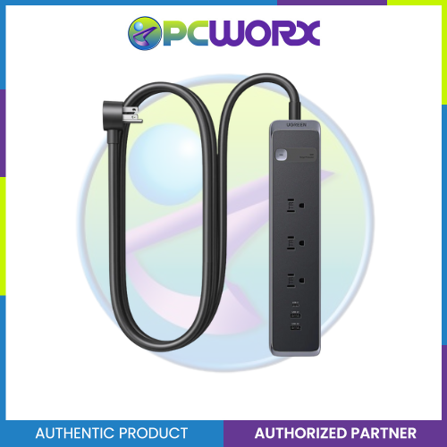 Ugreen S731/25353 Surge Protector Power Strip (3 AC Outlets + 30W 2A1C) Black