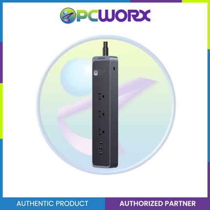 Ugreen S731/25353 Surge Protector Power Strip (3 AC Outlets + 30W 2A1C) Black