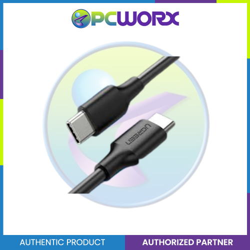 Ugreen US316/70427 Type C 2.0 Male to Type C 2.0 Male 5A Data Cable 1Meter Black