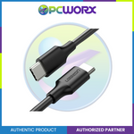 Ugreen US316/70427 Type C 2.0 Male to Type C 2.0 Male 5A Data Cable 1Meter Black