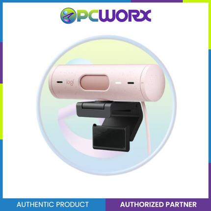 Logitech Brio 500 Full HD 1080P Webcam Rose