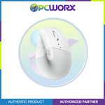 Logitech Lift Vertical Ergonomic Mouse Off-White / P.Gray