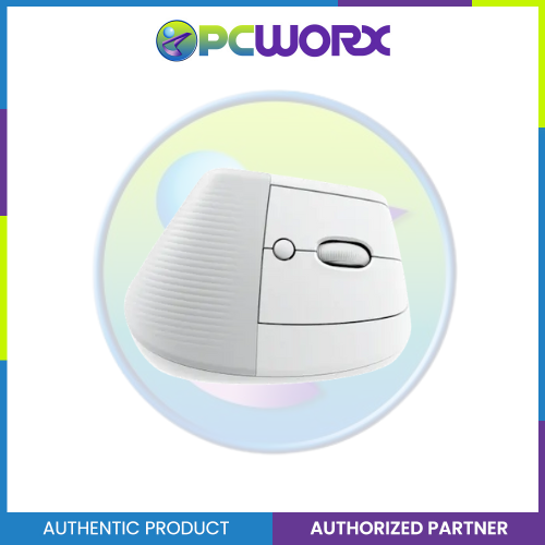 Logitech Lift Vertical Ergonomic Mouse Off-White / P.Gray