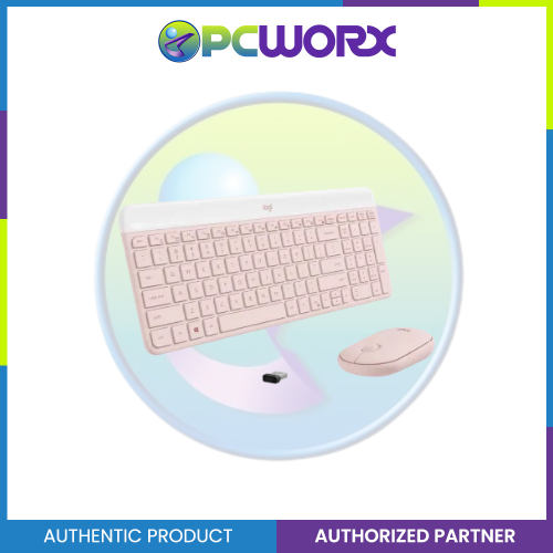 Logitech MK470 Slim Wireless Keyboard and Mouse Rose PN:920-011326