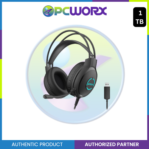 A4Tech FH300U Fstyler Neon Backlit Headphone USB Black