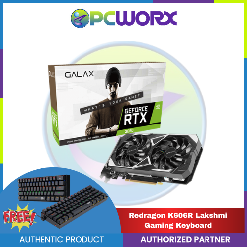 GALAX NVIDIA® GeForce RTX™ 3050 EX 6GB GDDR6 PCIe 96-bit DP/HDMI Graphics Card