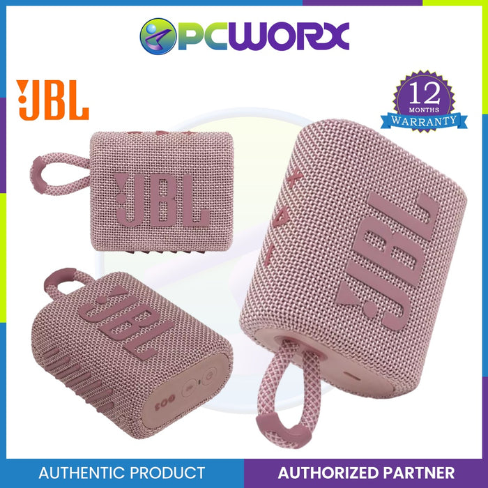 JBL Go 3 Grab & Go Portable, Waterproof, Bluetooth Speaker