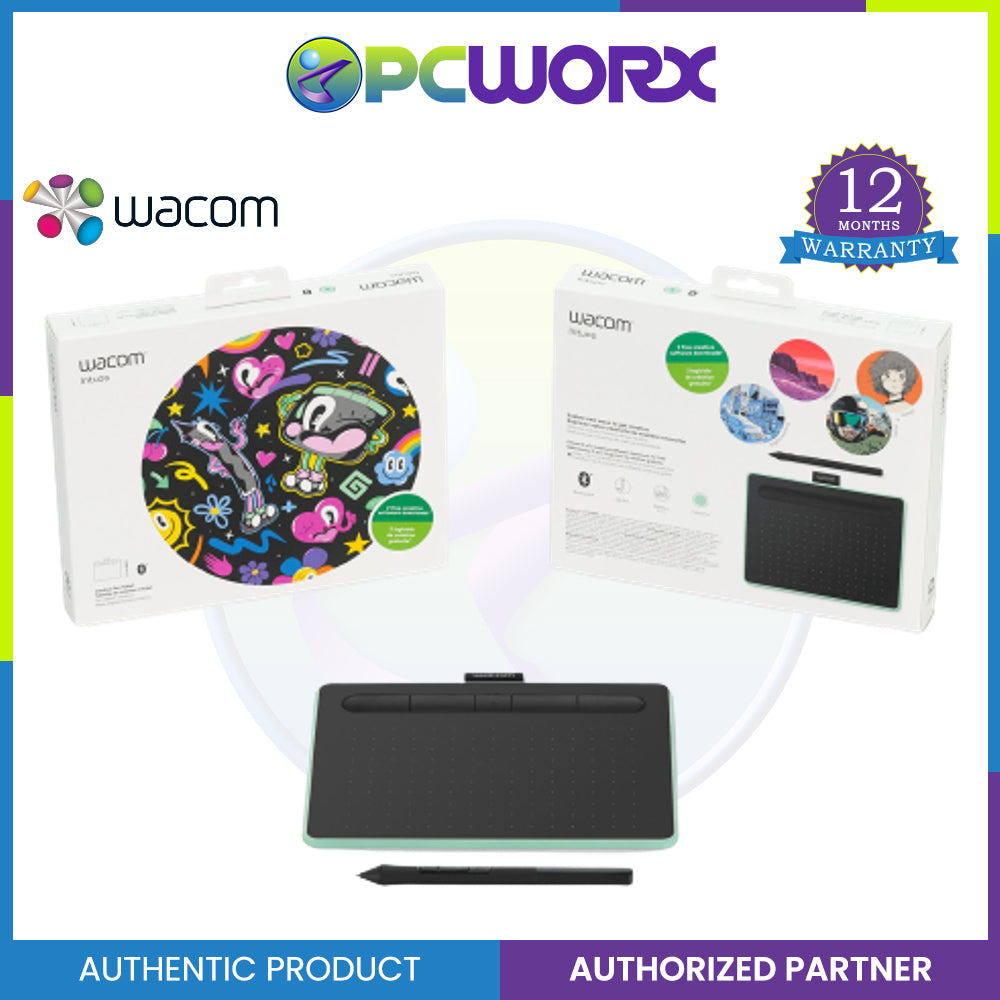 Wacom Intuos CTL-4100WL/E0-CX Small Pistachio Bluetooth Graphics Tablet