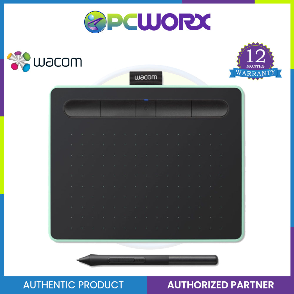 Wacom Intuos CTL-4100WL/E0-CX Small Pistachio Bluetooth Graphics Tablet