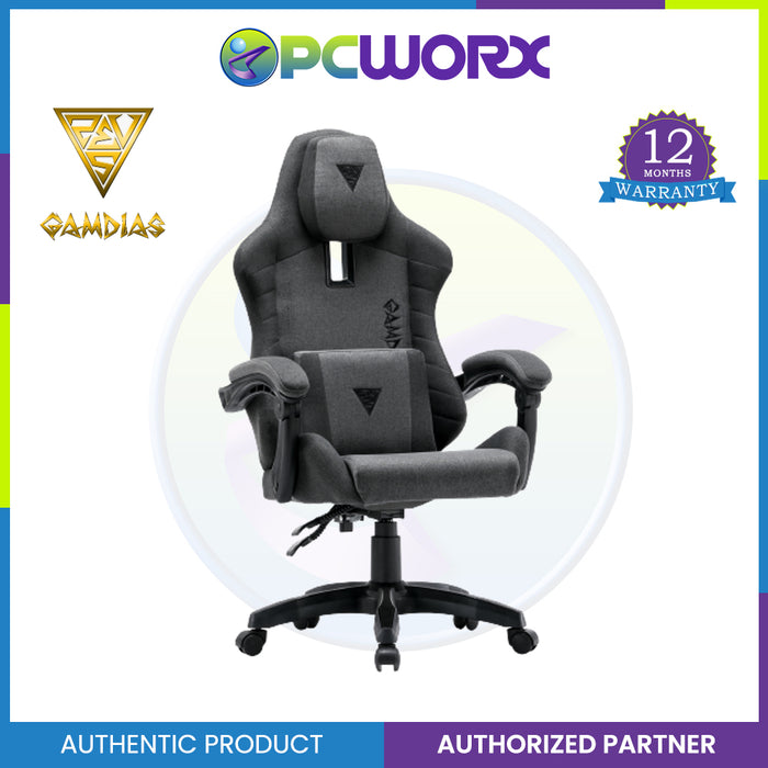 Gamdias Zelus E3 Weave  Gaming Chair Fabric Black